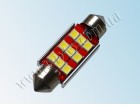 Светодиодная автолампа T10, 36mm, 9pcs 2835 12V